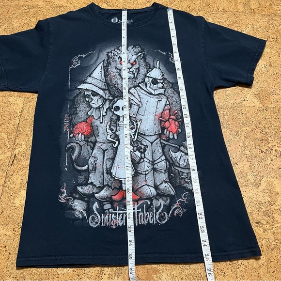 Sinister Fabels Wizard Of Oz Horror Graphic T-Shirt In Black Sz S - Picture 10 of 10